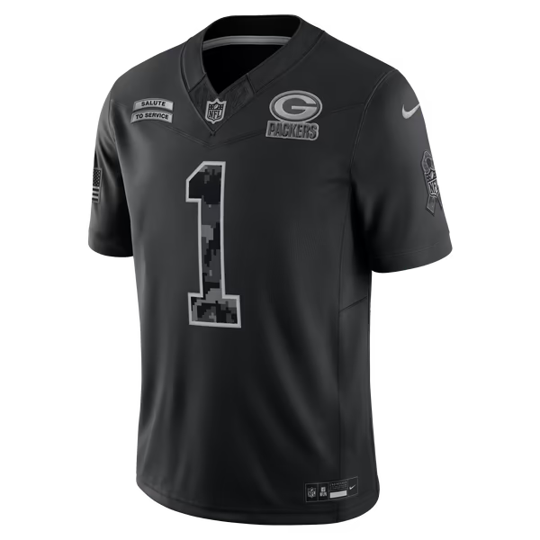 Micah Parsons Green Bay Packers Official-Nike 2026 Salute to Service Stitched Limited Jersey - Black