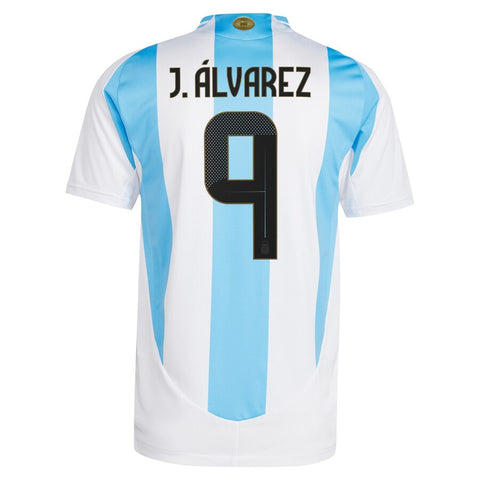 Julián Álvarez Argentina National Team adidas 2024 Home Authentic Jersey - White