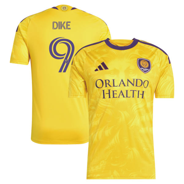 Daryl Dike Orlando City SC Official-Adidas 2026 Sunken Treasure Kit Secondary Replica Jersey - Yellow