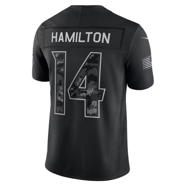 Kyle Hamilton Baltimore Ravens Official-Nike 2026 Salute to Service Stitched Limited Jersey - Black