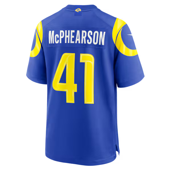 Zech McPhearson Los Angeles Rams Official-Nike Team Game Jersey - Royal