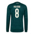 Federico Valverde Real Madrid Official-Adidas 2026/27 Away Replica Long Sleeve Jersey - Green
