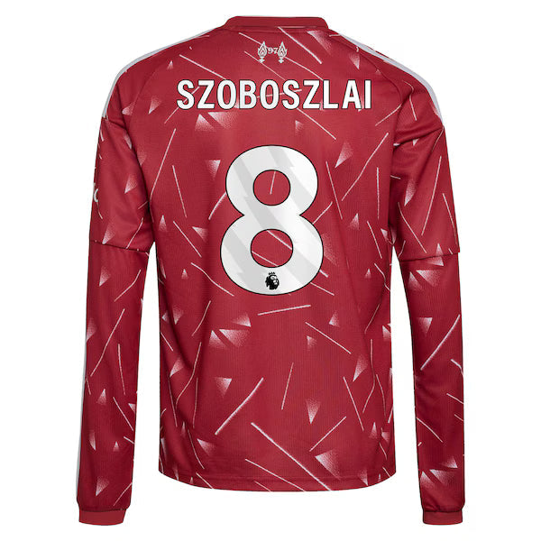 Official-Adidas Liverpool 2026/27 Home Replica Custom Long Sleeve Jersey Red
