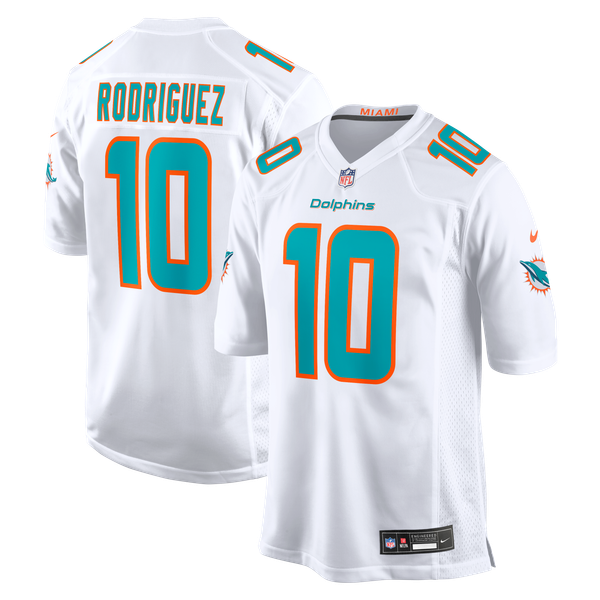 Jacob Rodriguez Miami Dolphins Official-Nike Game Jersey - White