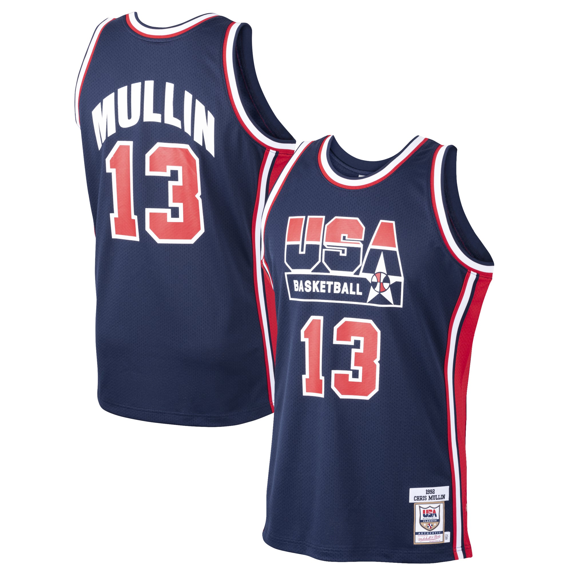 Teams Fans Shop Mitchell & Ness Chris Mullin 1992 Dream Team Jersey Navy