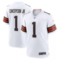 KC Concepcion Jr. Cleveland Browns Official-Nike Game Jersey - White