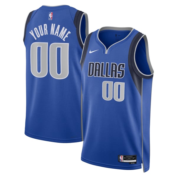 Teams Fans Shop Nike Unisex Dallas Mavericks Swingman Custom Jersey Blue