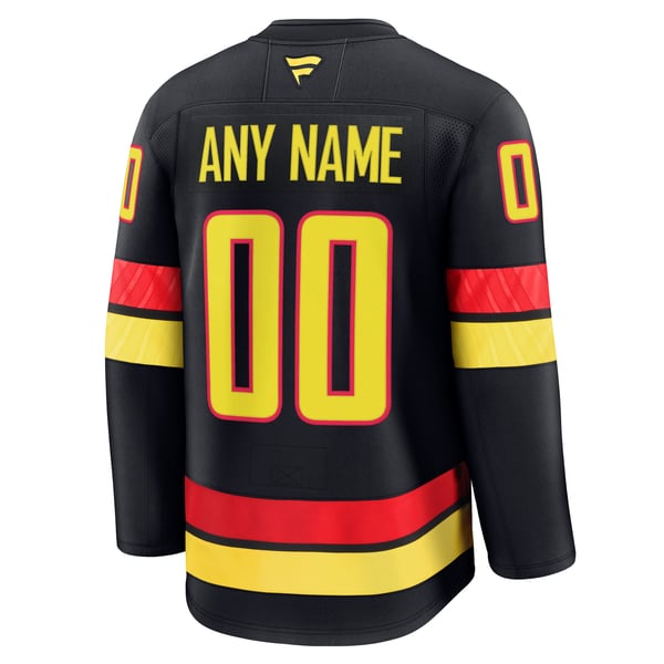 Teams Fans Shop Fanatics Vancouver Canucks Alternate Premium Custom Jersey Black