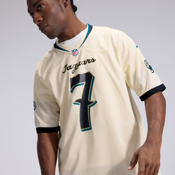 Brian Thomas Jr. Jacksonville Jaguars Official-Nike 2026 Rivalries Collection Game Jersey - Natural