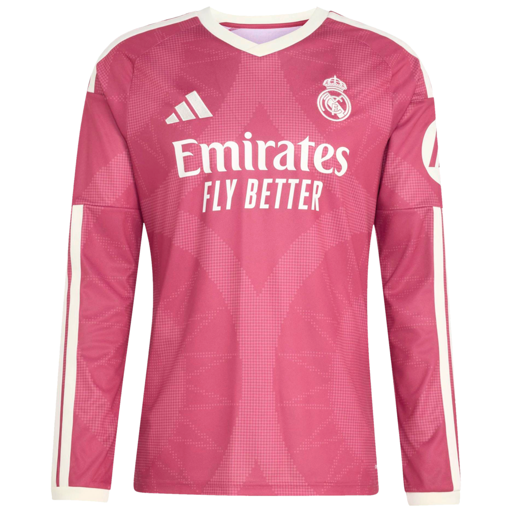 Federico Valverde Real Madrid Official-Adidas 2026/27 Third Replica Long Sleeve Jersey - Pink