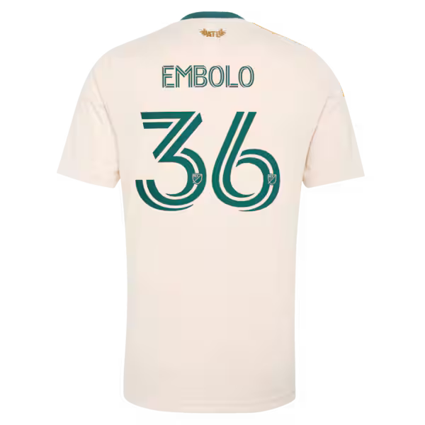 Breel Embolo Atlanta United FC Official-Adidas 2026 Spirit of '96 Replica Jersey - Tan