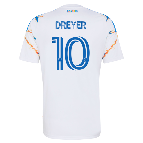 Official-Adidas Anders Dreyer San Diego FC 2026 Unprecedented Unity Kit Replica Jersey White