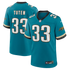 Bhayshul Tuten Jacksonville Jaguars Official-Nike Alternate 2 Game Jersey - Teal