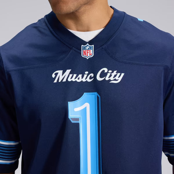 Cameron Ward Tennessee Titans Official-Nike 2026 Rivalries Collection Game Jersey - Navy