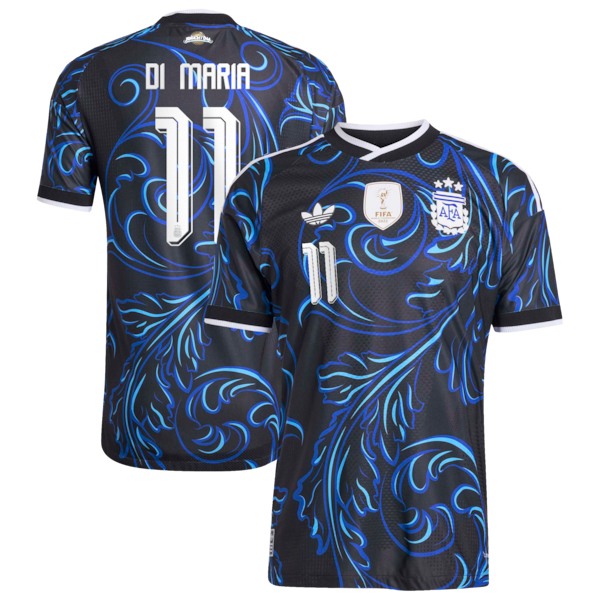Official-Adidas Angel Di Maria Argentina National Team 2026 Away Authentic Jersey Black
