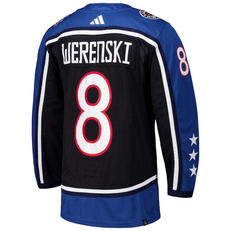 Zach Werenski Columbus Blue Jackets adidas Reverse Retro 2.0 Authentic Player Jersey - Black