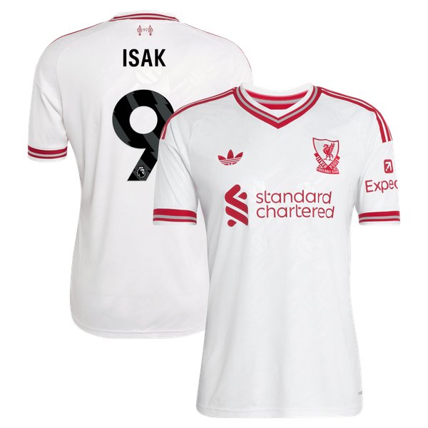 Alexander Isak Liverpool Official-Adidas 2026/27 Away Replica Jersey - White