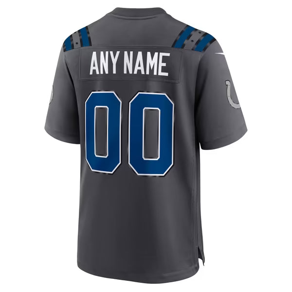 Indianapolis Colts Official-Nike 2026 Rivalries Collection Game Custom Jersey - Anthracite