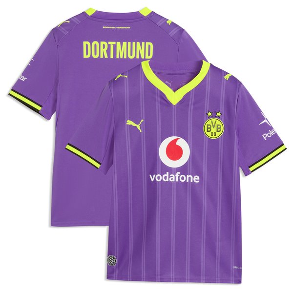 Borussia Dortmund Official-Puma Youth 2026/27 Third Replica Jersey - Purple