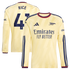 Declan Rice Arsenal Official-Adidas 2026/27 Third Replica Long Sleeve Jersey - Yellow