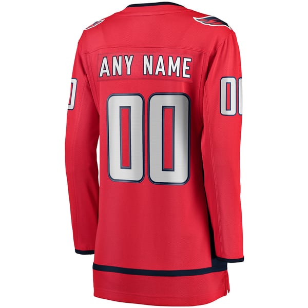 Teams Fans Shop Fanatics Women's Washington Capitals Home Breakaway Custom Jersey Red