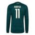 Rodrygo Real Madrid Official-Adidas 2026/27 Away Replica Long Sleeve Jersey - Green
