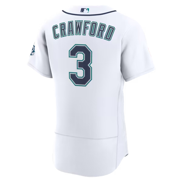J.P. Crawford Seattle Mariners Official-Nike Home 50th Season Authentic Jersey - White