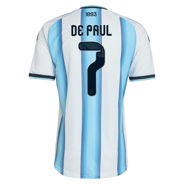 Official-Adidas Rodrigo De Paul Argentina National Team 2026 Home Authentic Jersey White