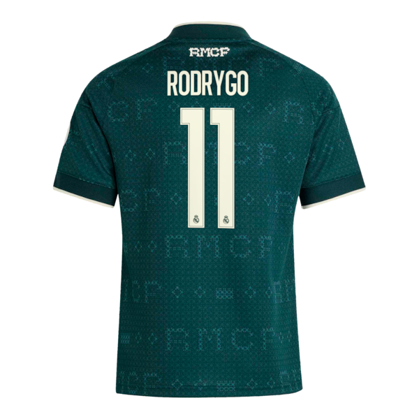 Rodrygo Real Madrid Official-Adidas Youth 2026/27 Away Replica Jersey - Green