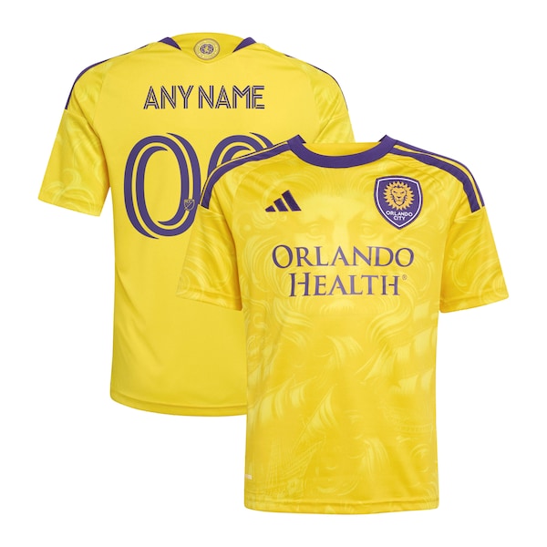 Official-Adidas Orlando City SC Youth 2026 Sunken Treasure Kit Replica Custom Jersey Gold