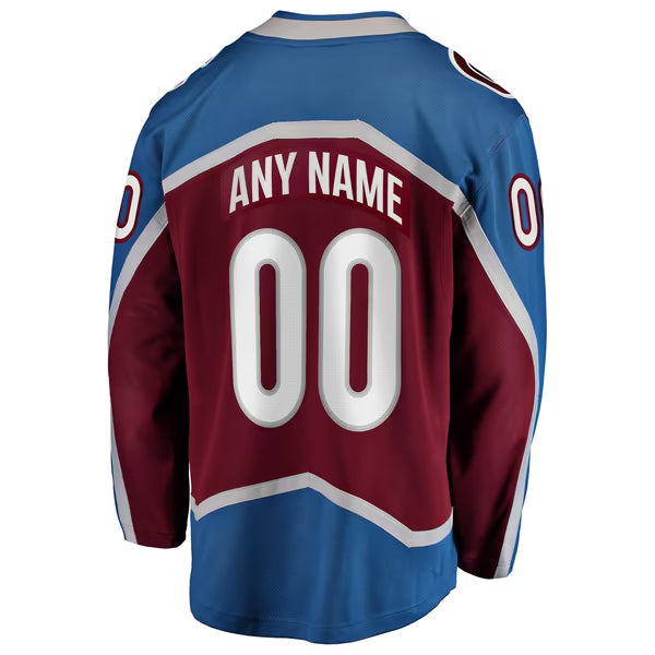 Teams Fans Shop Colorado Avalanche Fanatics Home Breakaway Custom Jersey