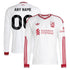 Liverpool Official-Adidas 2026/27 Away Replica Custom Long Sleeve Jersey - White