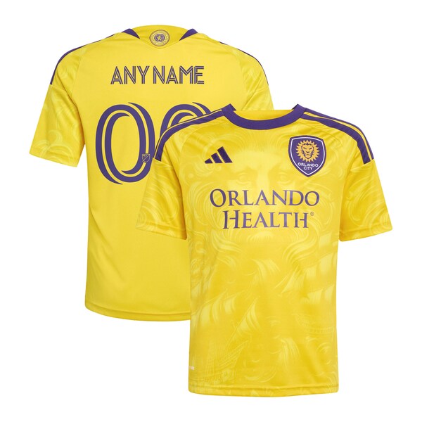 Official-Adidas Orlando City SC Youth 2026 Sunken Treasure Kit Replica Custom Jersey Gold