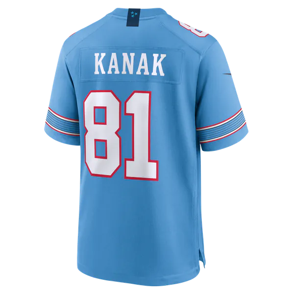 Jaren Kanak Tennessee Titans Official-Nike Team Game Jersey - Light Blue