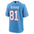 Jaren Kanak Tennessee Titans Official-Nike Team Game Jersey - Light Blue