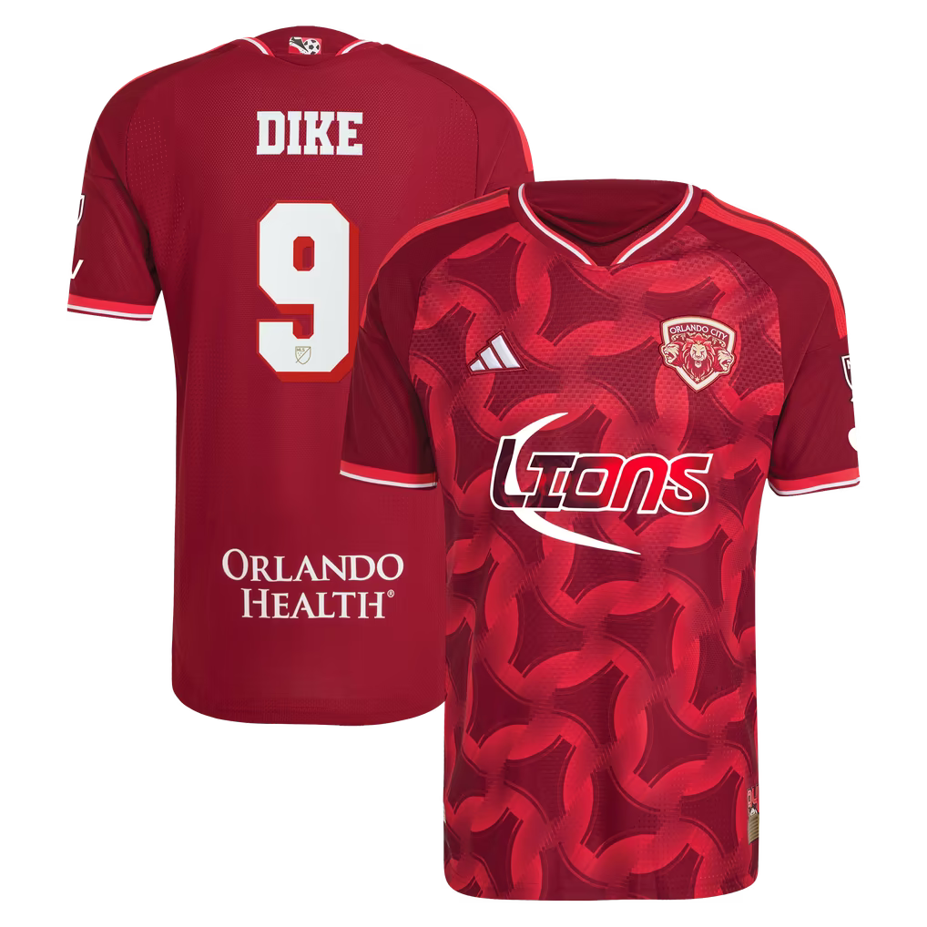 Daryl Dike Orlando City SC Official-Adidas 2026 Archive On-Field Authentic Jersey - Red