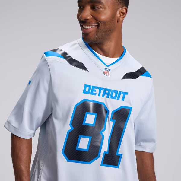 Calvin Johnson Detroit Lions Official-Nike 2026 Rivalries Collection Game Jersey - Silver