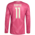 Rodrygo Real Madrid Official-Adidas 2026/27 Third Replica Long Sleeve Jersey - Pink