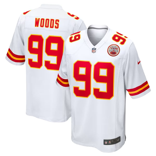 Peter Woods Kansas City Chiefs Official-Nike Game Jersey - White