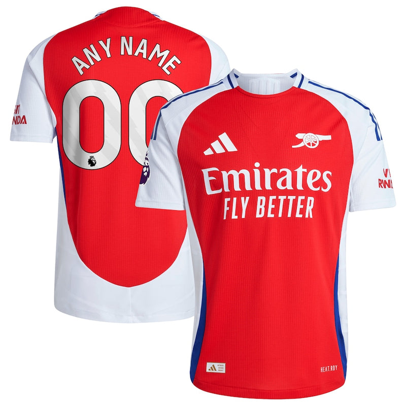 Arsenal adidas 2024/25 Home Authentic Custom Jersey – Red