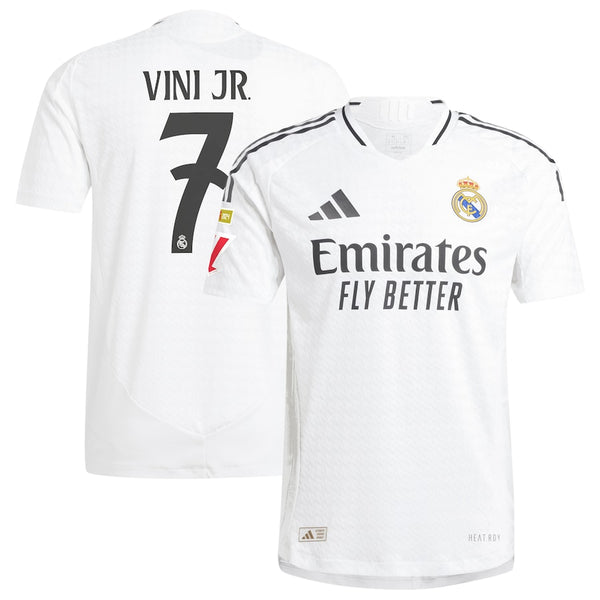 Vini Jr. Real Madrid adidas 2024/25 Home Authentic Player Jersey - White