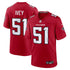 Jared Ivey Atlanta Falcons Official-Nike Team Game Jersey - Red