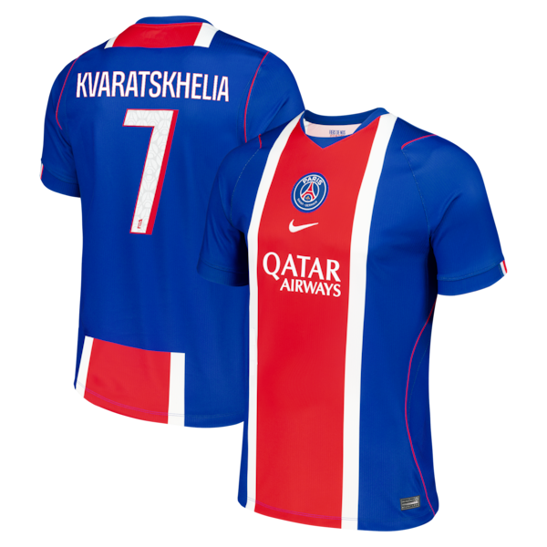 Official-nike Khvicha Kvaratskhelia Paris Saint-Germain 2026/27 Home Stadium Replica Jersey Blue