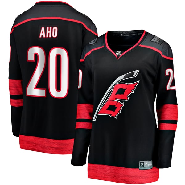 Teams Fans Shop Fanatics Women's Sebastian Aho Carolina Hurricanes Breakaway Jersey