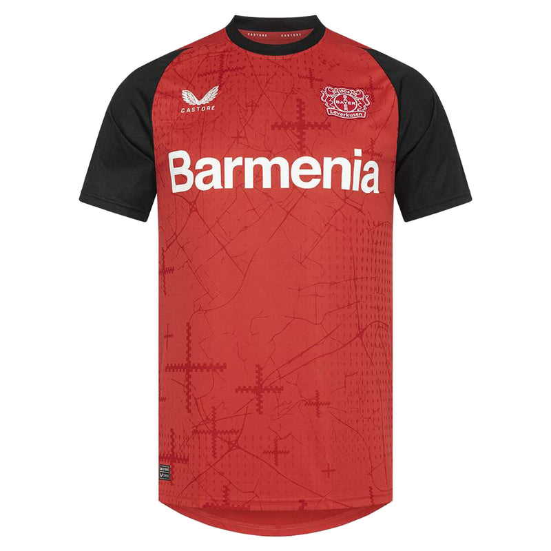 Bayer Leverkusen Castore Home Shirt 2024-25 Custom Jersey - Red