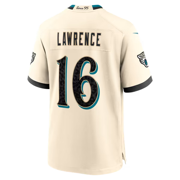 Trevor Lawrence Jacksonville Jaguars Official-Nike 2026 Rivalries Collection Game Jersey - Natural
