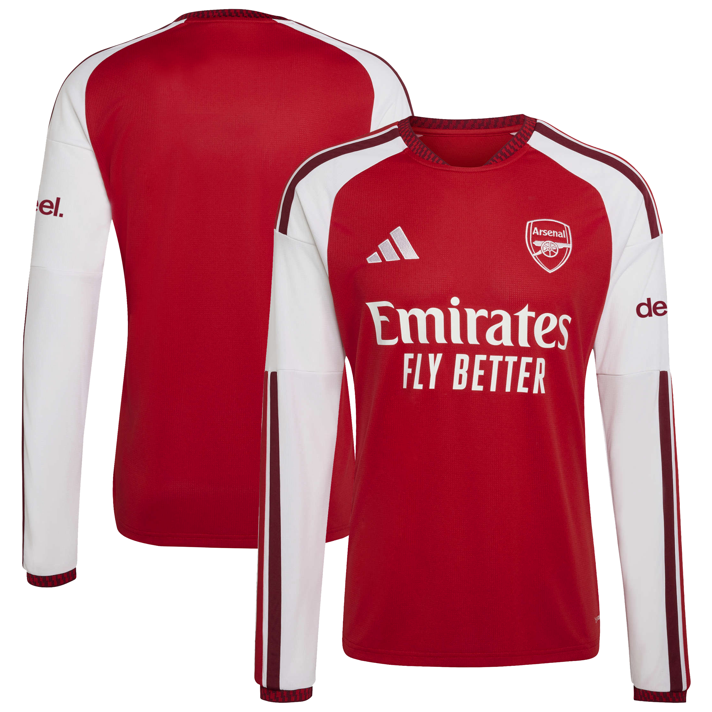 Arsenal Official-Adidas 2026/27 Third Replica Long Sleeve Jersey - Yellow
