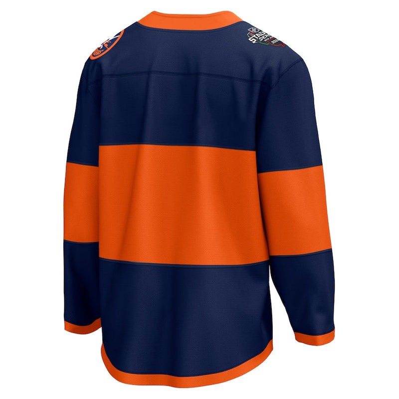 New York Islanders Fanatics Branded 2024 NHL Stadium Series Breakaway Jersey – Navy