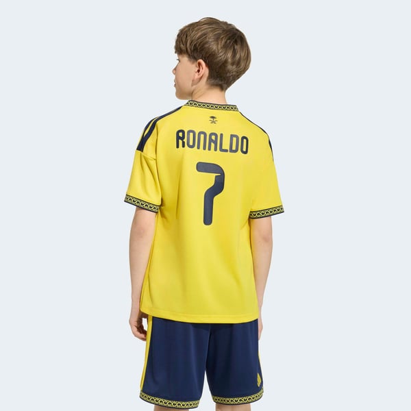 Cristiano Ronaldo Al-Nassr FC Official-Adidas Youth 2026/27 Home Replica Jersey - Yellow