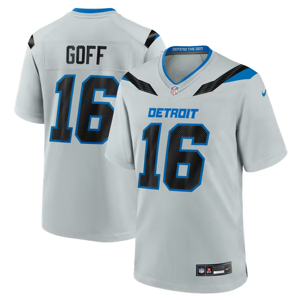 Jared Goff Detroit Lions Official-Nike 2026 Rivalries Collection Game Jersey - Silver